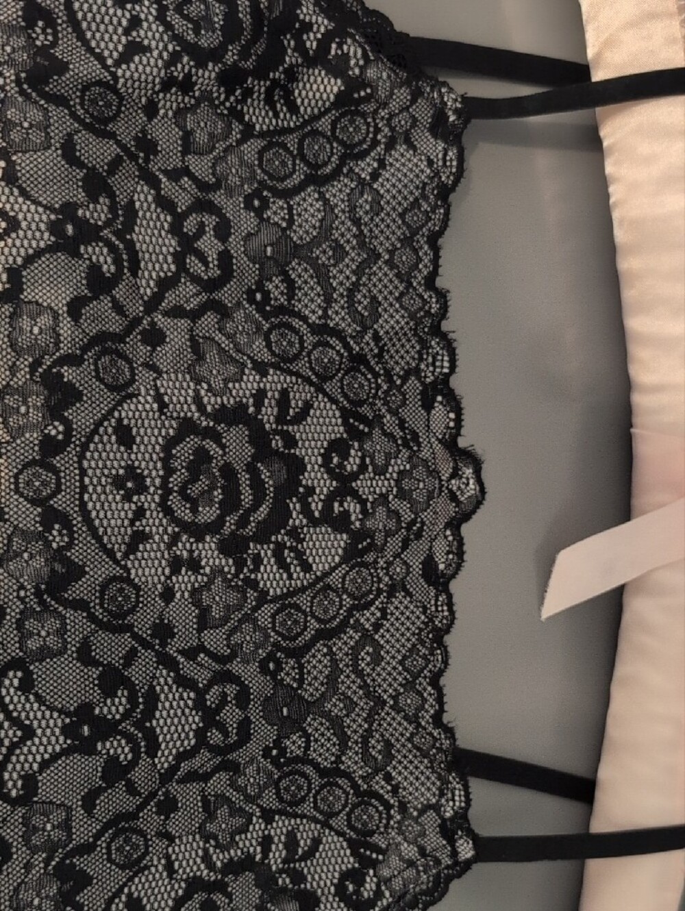 Tristan Black Lace Overlay Camisole - Picture 4 of 4